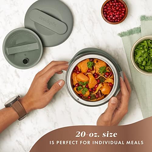 Crock-Pot Portable Electric Lunch Box 20-Ounce Food Warmer Moonshine Green | Ideal for Travel On-the-Go | Keeps Food Spill-Free Warm & Tasty (Pack of 4) - Image 2