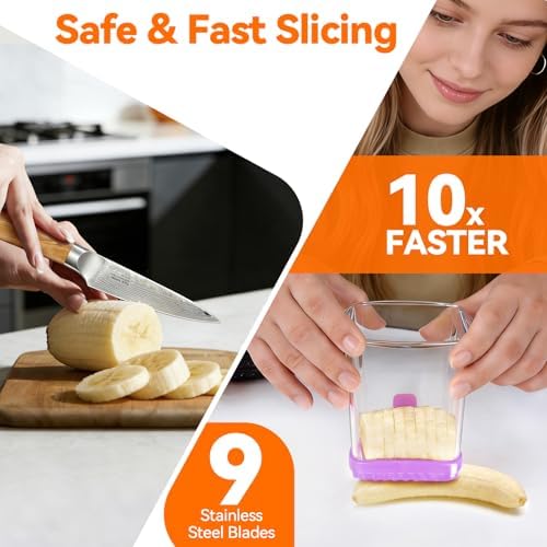 Strawberry Slicer Cup, Fruit Cutter – Quick-Slice, Meal Prep, Purple - Image 3