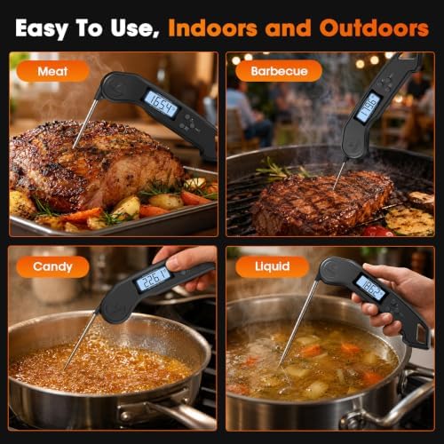 Meat Thermometer Digital – 2 Sec Instant Read Food Thermometer for Cooking - Image 5