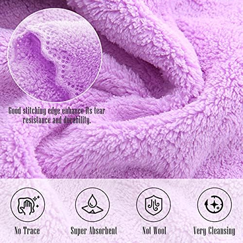 24 Pack Kitchen Dishcloths - Does Not Shed Fluff - Reusable Dish Towels, Dish cloths, Super Absorbent Coral Fleece Cleaning Cloths, Nonstick Oil Washable Fast Drying, 16 x 19 Inch (Multicolor) - Image 3