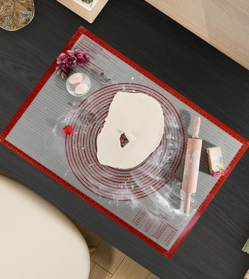 Non-slip Silicone Pastry Mat Extra Large Measurements 36''x 24'' Baking Mat - Image 2