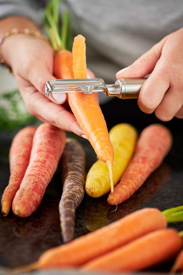 Rosle Stainless Steel Left-Handed Swivel Peeler, 7.5-inch