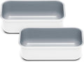 Caraway Non-Stick Ceramic 1 lb Loaf Pan Duo - Naturally Slick Ceramic Coating - Non-Toxic, PTFE & PFOA Free - Perfect for Pound Cakes, Breads, & More - White