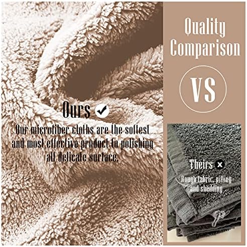 Sunny zzzZZ 24 Pack Kitchen Dishcloths - Does Not Shed Fluff - Reusable Dish Towels, Dish Cloths, Super Absorbent Coral Fleece Cleaning Cloths, Nonstick Oil Washable Fast Drying, 7 x 9 Inch (Brown) - Image 7