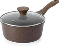 SENSARTE Nonstick Saucepan with Lid 2.0 Quarts - Granite Coating Small Pot