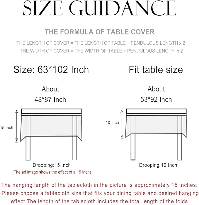 patdrea Designer Vintage Linen Long Table Cloth for Rectangle Table,Leopard Animal Pattern Soft Breathable Tablecloth,Decor Cover for Kitchen Dining,Christmas,Parties,Thanksgiving,63"x102"-from