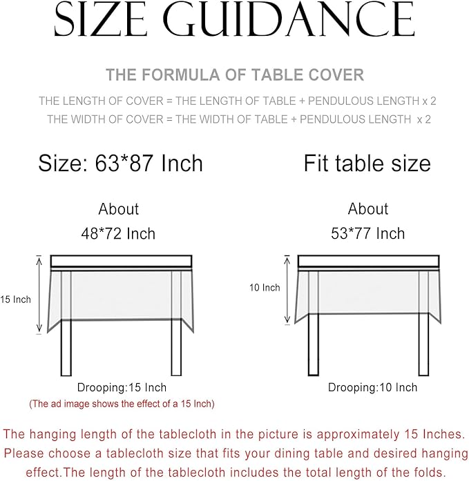 patdrea Designer French Vintage Rectangle Tablecloth,Green Linen Leaves Pattern Table Cloth,Decoration Floral Table Cover for Kitchen Dining Christmas,Thanksgiving,Party,63"x87"-Cecilia a