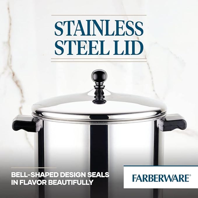Farberware Classic Stainless Steel Cookware Set 15-Piece - Complete Kitchen Pots and Pans