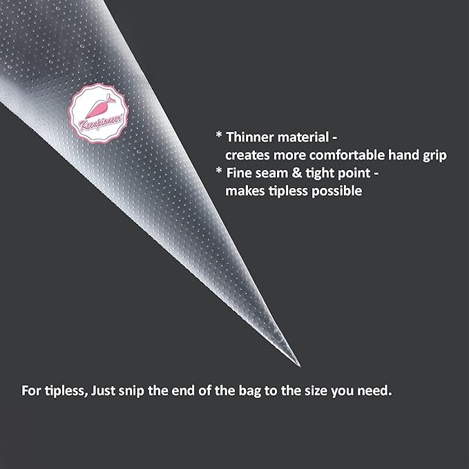 KEENPIONEER Disposable Piping Bags 10inch, 500 count