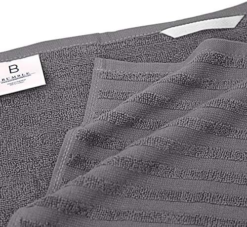 Premium Kitchen Towels 6 Pack 100% Cotton, 20"x28" Dish Towels - Grey - Image 4