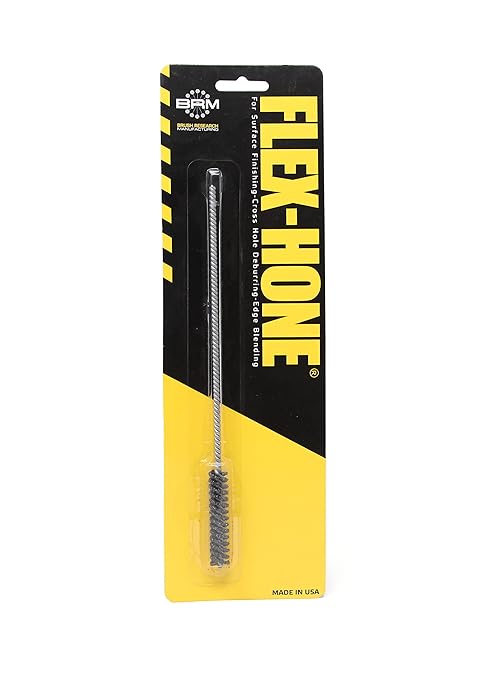 Brush Research BC7M60 FLEX-HONE®, 0.276" (7mm) Diameter, 60 Grit, Silicon Carbide, for Mild Steel, Stainless Steel, Cast Iron and Softer Ferrous Materials