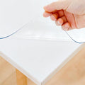 36 x 76 Inch Clear Table Cover Protector, Clear Table Protector for Dining Room Table, 1.5mm Plastic Table Cover, Waterproof Table Pad for Kitchen, Office