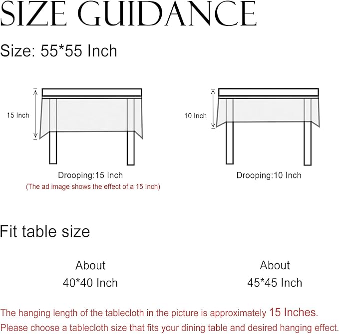 ISAENNE Designer French Pale Yellow Small Square Tablecloth,Linen Floral Table Cloth,Wrinkle Resistant Decor Tablecloths for Dining Thanksgiving Banquet Kitchen Party,55"*55"-Estevan A