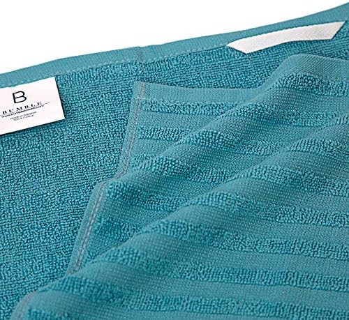 Premium Kitchen Towels 6 Pack 100% Cotton, 20"x28" Dish Towels - Aqua - Image 4
