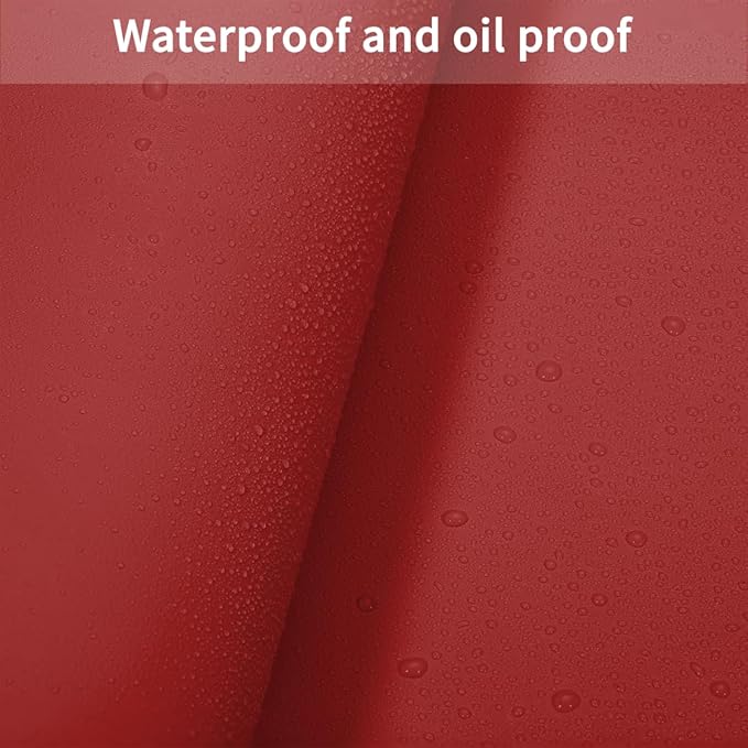 Table Pad - Used for Square Table Waterproof and Easy to Clean Good Flatness Easy to Used for Dining Table(Black+Wine Red 46x46)