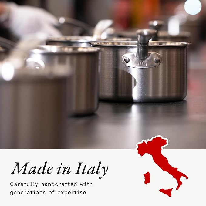 Made In Cookware - ProCoat 12" Non Stick Frying Pan (Graphite) - 5 Ply Stainless Clad Nonstick - Professional Cookware - Crafted in Italy - Induction Compatible