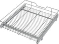 Pull Out Cabinet Organizer 20" W X 17" D, Slide Out Drawers For Kitchen Cabinets, Pull Out Drawers For Cabinets Capacity Heavy Duty Caddy, Cabinet Pull Out Shelves Chrome-Plated, Bathroom Pantry