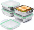 CLWVPCOT 4-Pack 40oz Stainless Steel Food Containers with Airtight Lids – Green