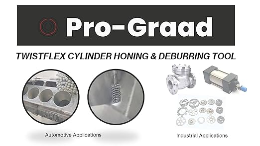 TwistFlex 3-1/4” (83mm) 320 Grit Silicon Carbide Cylinder Hone 77-83mm, Bores 2.99”-3.27” for KX250F 2004-18, YZ250F 2001-18, CRF250R 2004-18, WR250F 2001-09, RMZ250 2004-18, RZR 800 EPS 2011-14