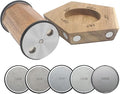 Rolling Knife Sharpener, Rolling Sharpener Kit for Kitchen and Chef's Knives with Industry Diamond&Corundum Stones for Sharp Edges, 5 Magnetic Angle Offer 12/15/18/20/22°