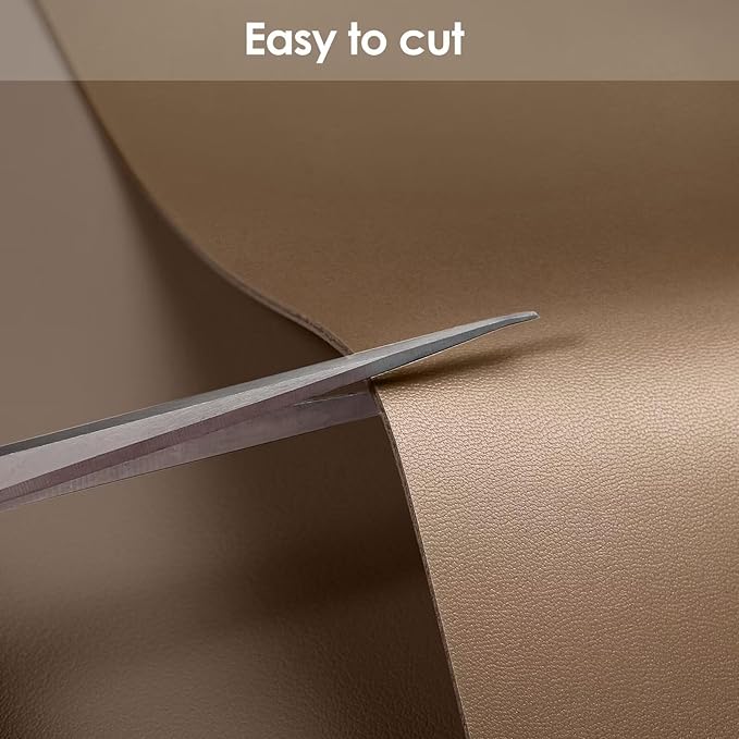 Leather Table Cover,1.8mm Thick,42x96 Inch Table Protector,Table Protector for Dining Room Table,Dining Table Cover,Table Cover Protector.(Mud Color+Champagne Gold,42x96)