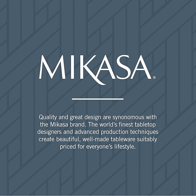 Mikasa, Oliver Gleam Flatware Service for 12, 65 Piece Set, 18/10 Stainless Steel, Silverware Set with Serving Utensils