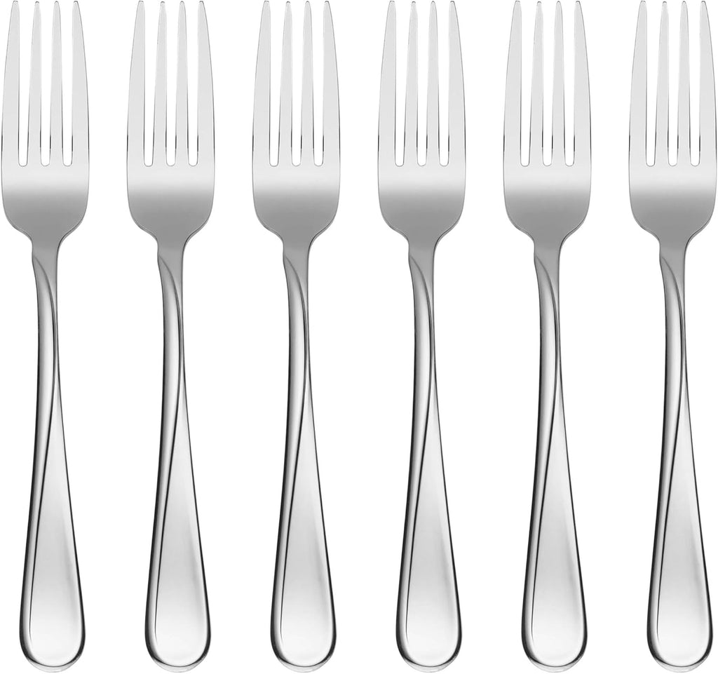 Oneida Flight Dinner Forks, 18/0 Stainless Steel, Set of 6