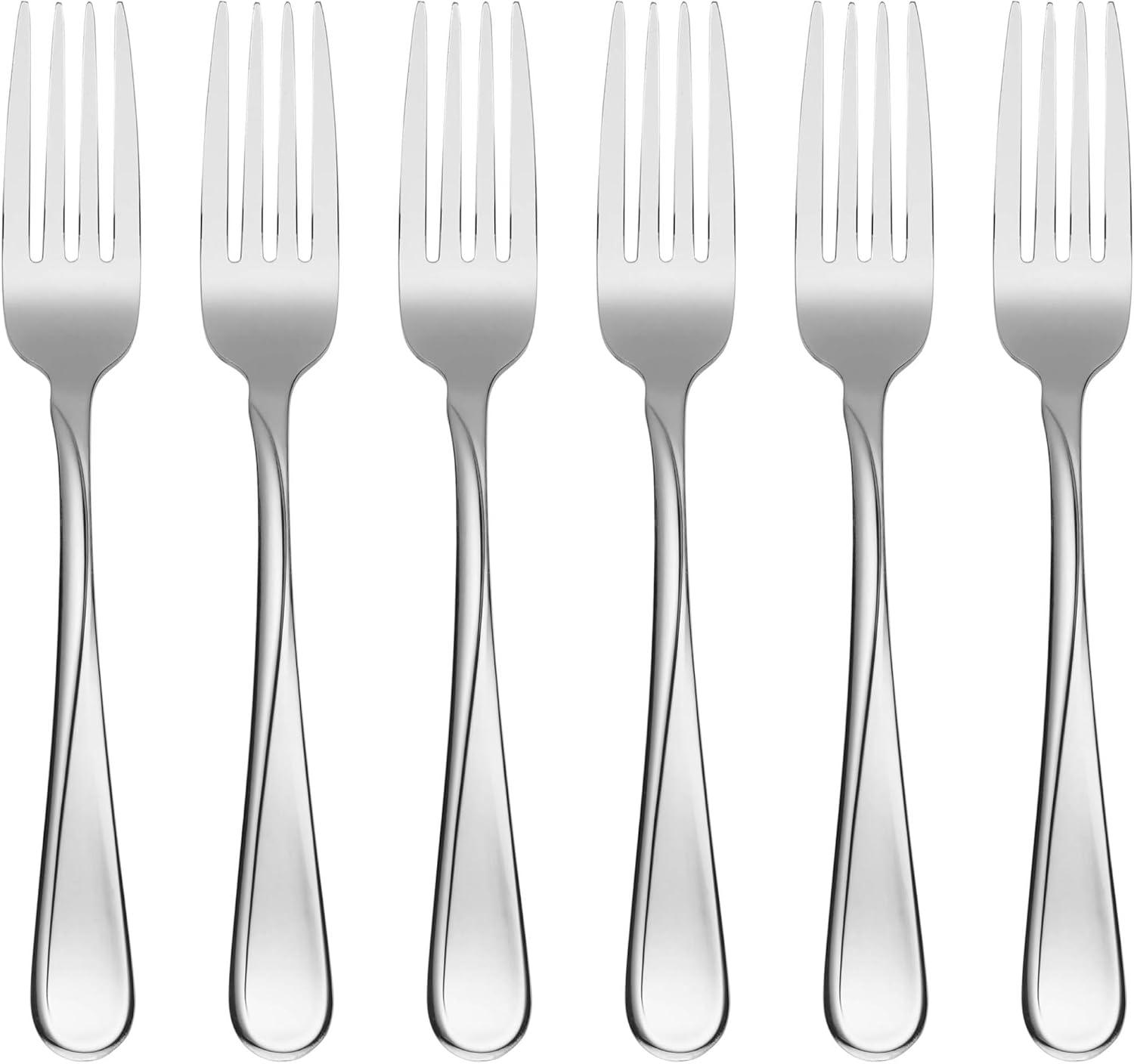 Oneida Flight Dinner Forks, 18/0 Stainless Steel, Set of 6