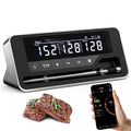 Meat Thermometer Wireless, 800FT Bluetooth Digital Thermometer with Smart APP, Temp Precise Improved by 100%, Instant Read Food Thermometer with Alerts for Oven Smoker BBQ Grill