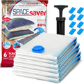 Spacesaver 6-Pack Vacuum Storage Bags with Hand Pump – S/M/L Variety Set