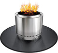 38" Fireproof Fire Pit Mat for Solo Stove Bonfire, Round Grill Mats for Outdoor Grill Deck Protector, Waterproof Pad for Solo Stove Accessories, BBQ Mat for Patio