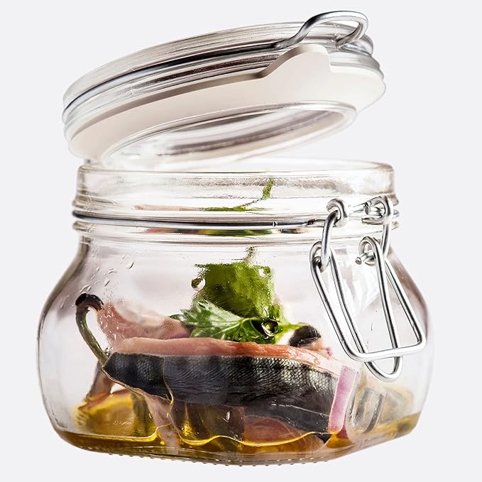 Bormioli Rocco .5L Glass Canning Jar, 1 EA (Pack of 3)