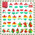 Christmas Pop Fidget Toys Bulk Its Christmas Party Favors for Kids 30 Pack Mini Pop Keychain It Stocking Stuffers for Kids Goodie Bag Stuffers Fidgets for Classroom Prizes Student Birthday Party Gifts