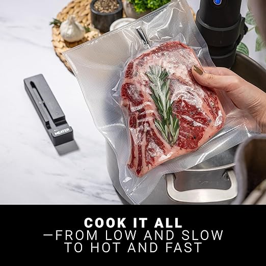 MEATER SE: Smart Bluetooth Meat Thermometer | Long-Range Wireless Probe for Oven, Grilling, Smoking, BBQ & Air Fryer | Dual Sensors & Guided Cook System | Black Charger