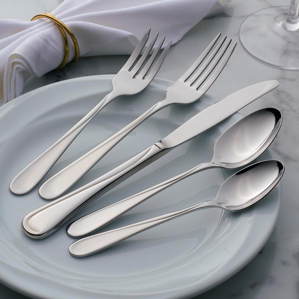 Oneida Flight Dinner Forks, 18/0 Stainless Steel, Set of 6