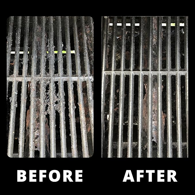 Grill Rescue BBQ Replaceable Cleaning Head, Bristle Free - Durable and Unique Grill Tools for Cast Iron or Stainless-Steel Grates, Barbecue Cleaner (Replaceable Head)