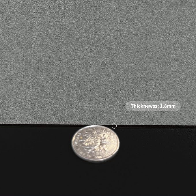 Leather Table Cover,1.8mm Thick,36x48 Inch Table Protector,Table Protector for Dining Room Table,Table Pads for Dining Room Table.(Black+Gray,36x48)