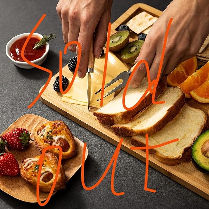 Cutting Board Wood Chopping Board Double Sided Charcuterie Boards Serving Board Kitchen Essential House Warming Hostess Host Gift Serving Tray for Christmas Wedding Birthday Anniversary Cream