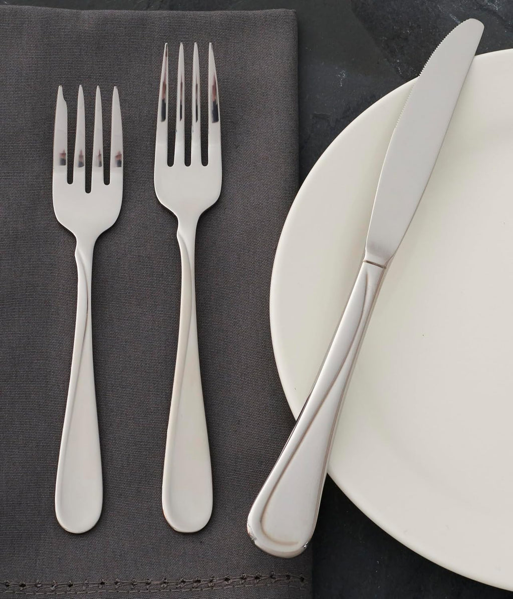 Oneida Flight Dinner Forks, 18/0 Stainless Steel, Set of 6