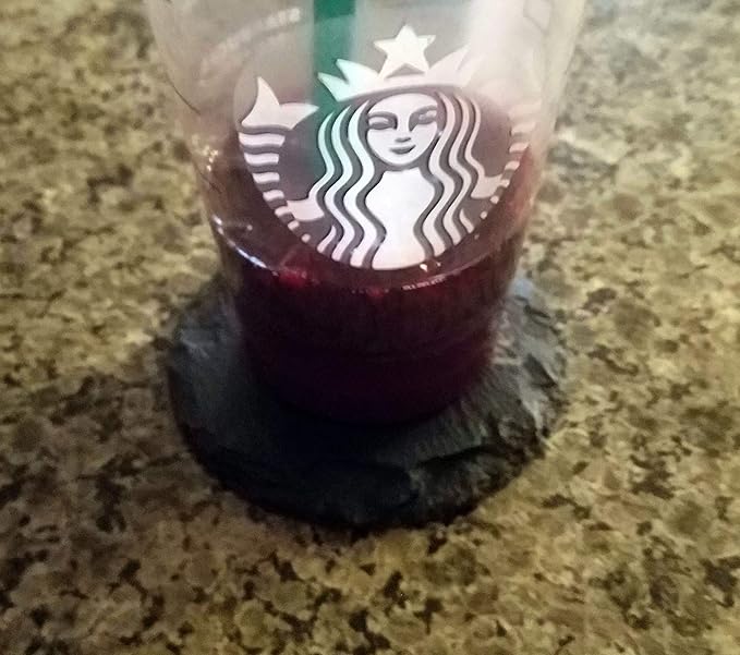 Power & Protection: V-Twin Engine Coasters for Your Ride - Round Slate - Set of 6