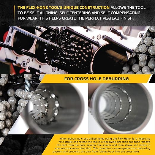 Brush Research BC258800 FLEX-HONE®, 2-5/8" (67.7mm) Diameter, 800 Grit, Silicon Carbide, for Mild Steel, Stainless Steel, Cast Iron and Softer Ferrous Materials