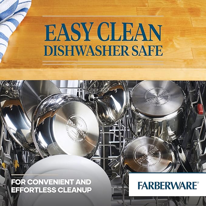 Farberware Classic 6-Quart Stainless Steel Stockpot Pack of 3