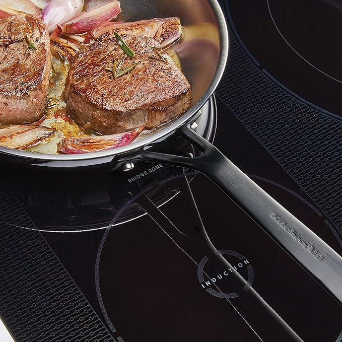 KitchenAid 5-Ply Stainless Steel Frying Pan Set - 8.25" & 10" (Polished)